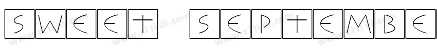 Sweet September Regu字体转换